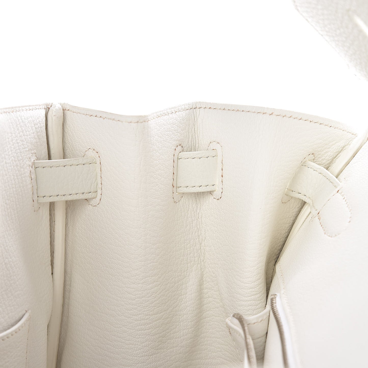 Taurillon Clemence Birkin 40 White