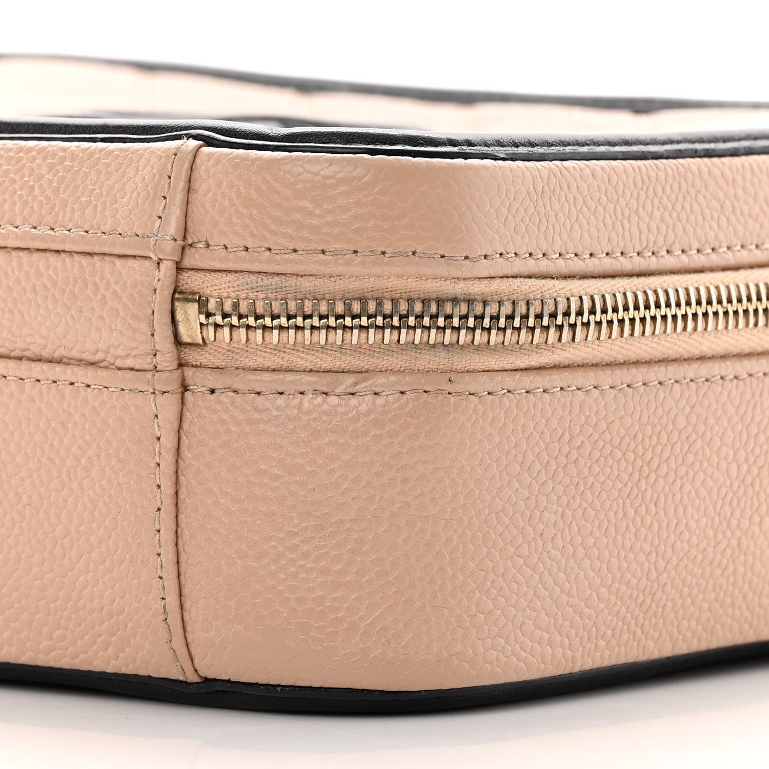 Chanel Caviar Quilted Medium CC Filigree Vanity Case Beige Black 10 of 19