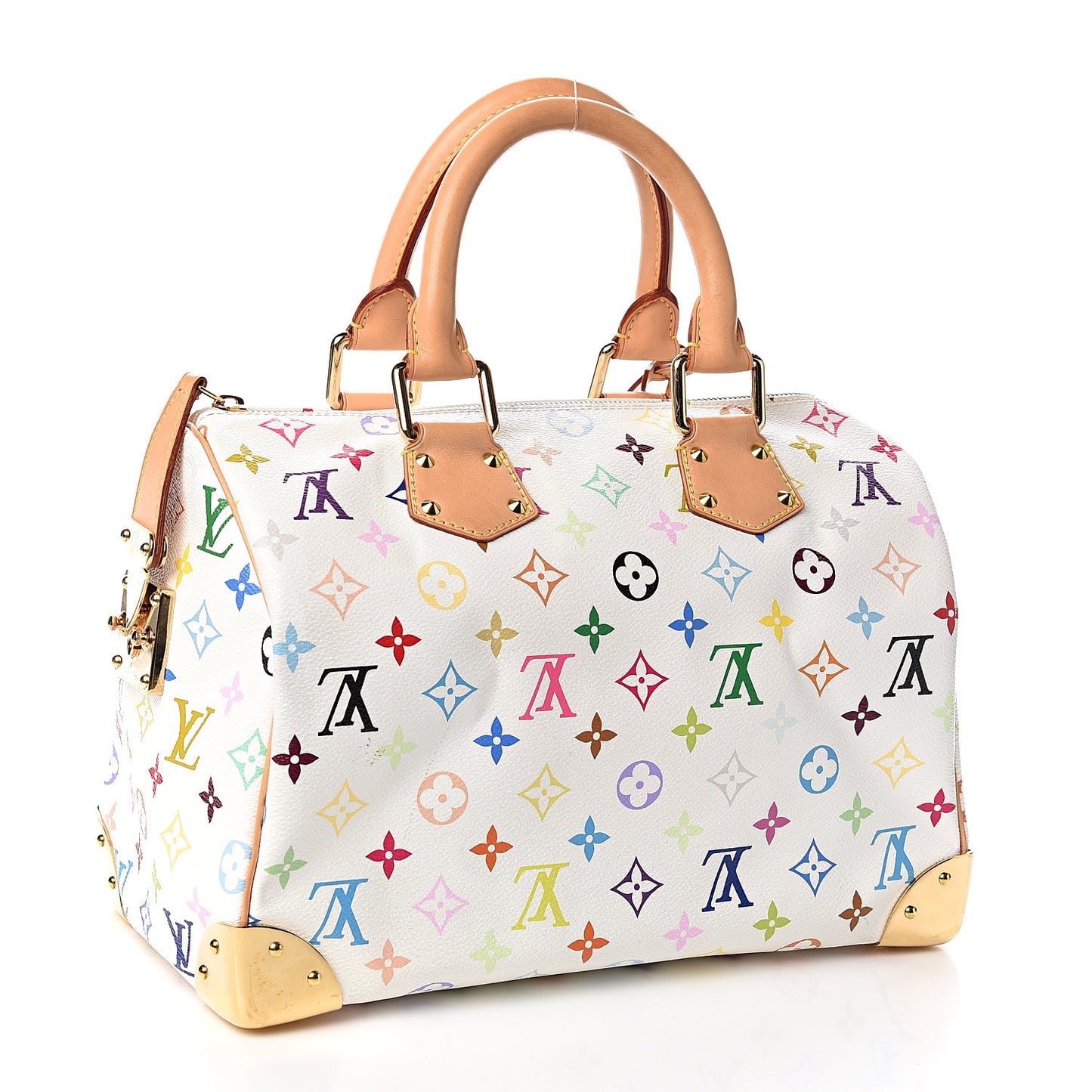 Monogram Multicolor Speedy 30 White
