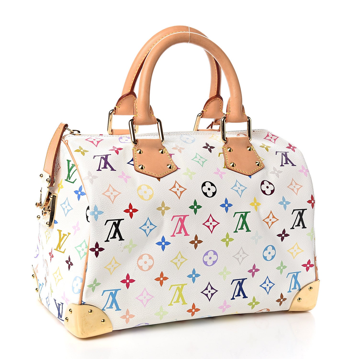 Louis Vuitton Monogram Multicolor Speedy 30 White 2 of 8