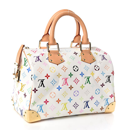 Louis Vuitton Monogram Multicolor Speedy 30 White 2 of 8