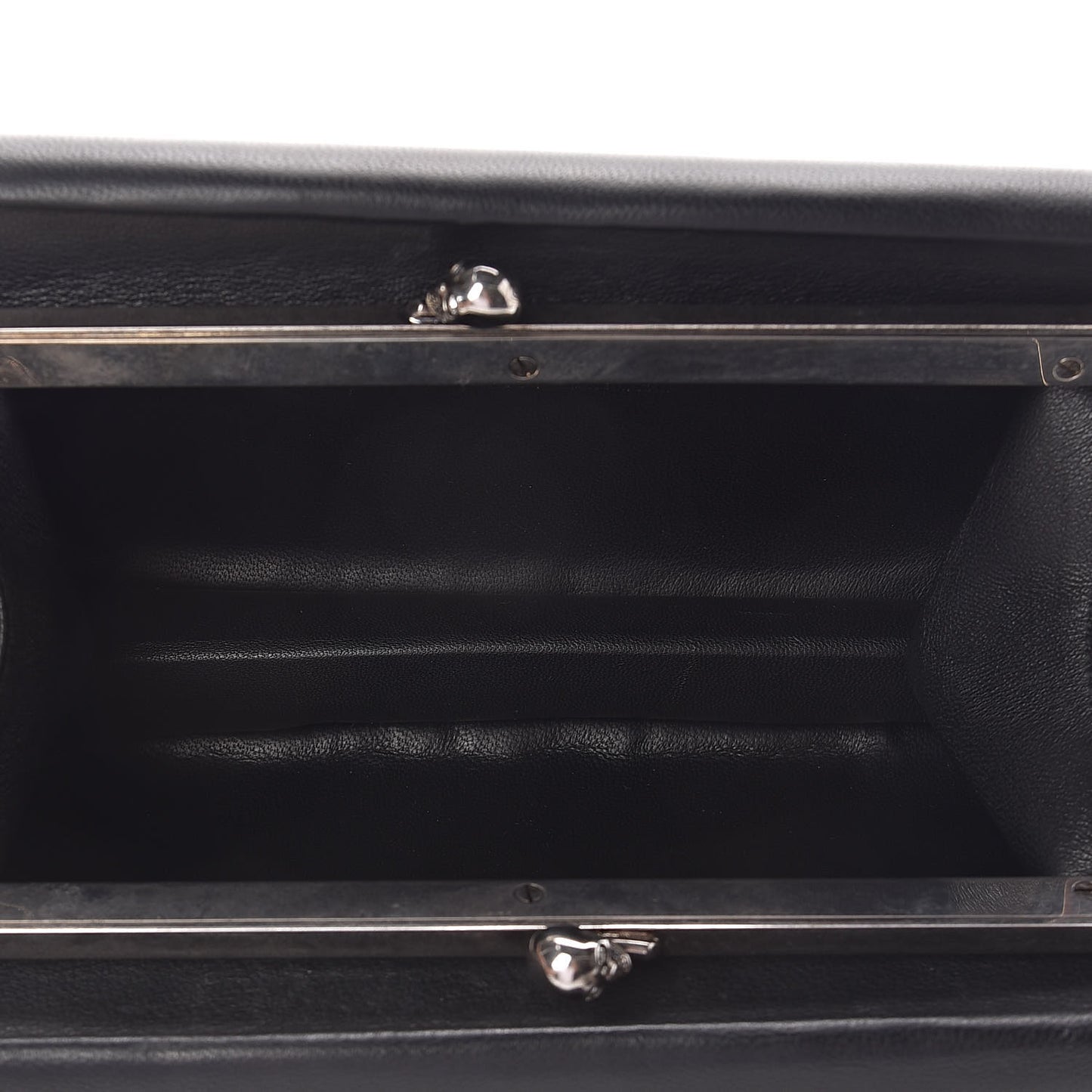 Nappa Skull Box Clutch Black
