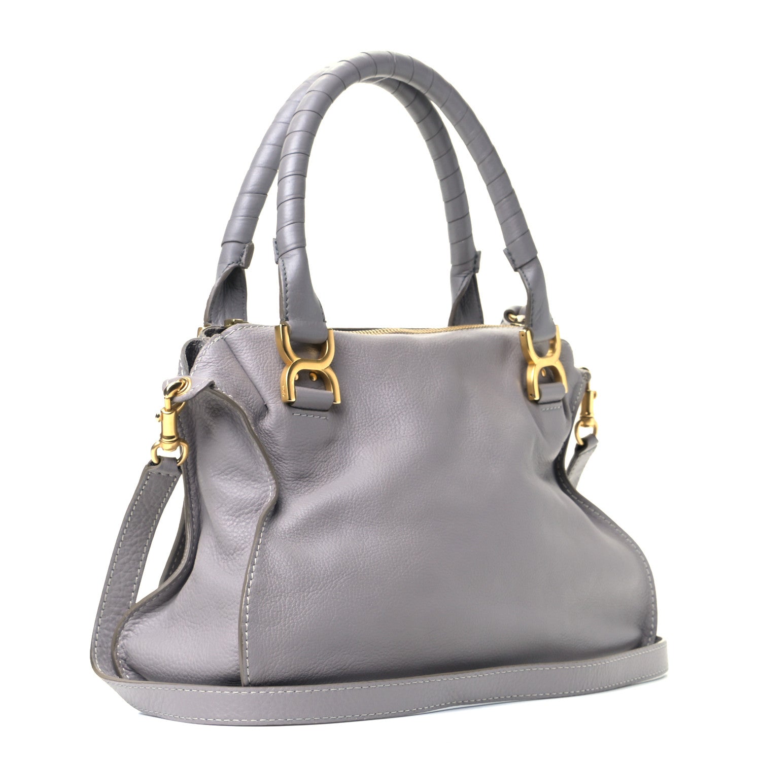 Chloe Calfskin Medium Marcie Satchel Cashmere Grey 3 of 6