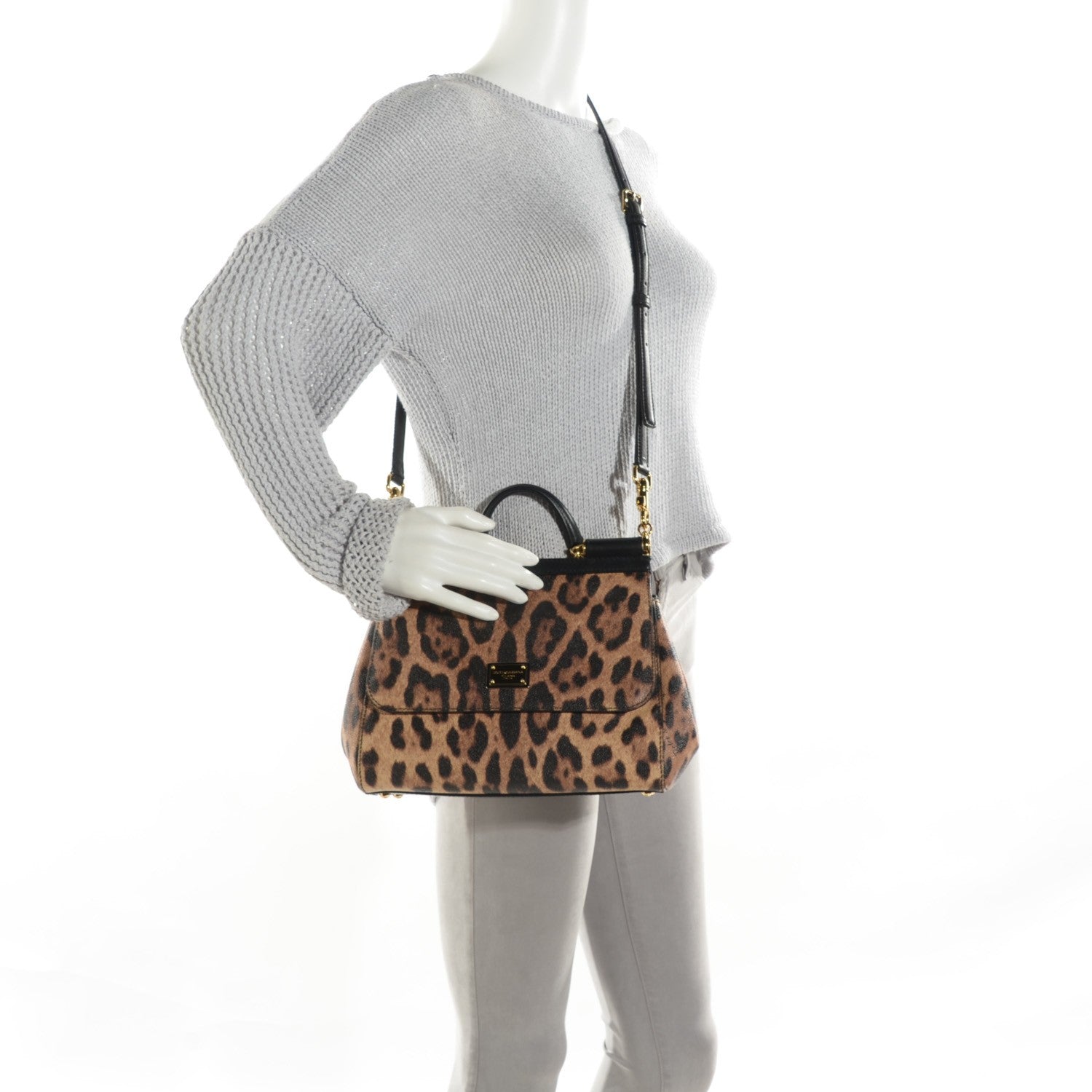 Dolce & Gabbana Leo Crepe Miss Sicily Satchel Naturale 2 of 7
