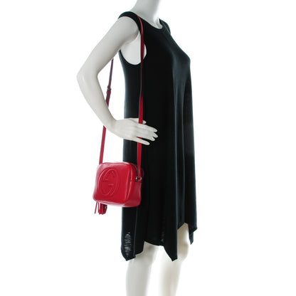 Gucci Pebbled Calfskin Small Soho Disco Bag Tabasco Red 2 of 7
