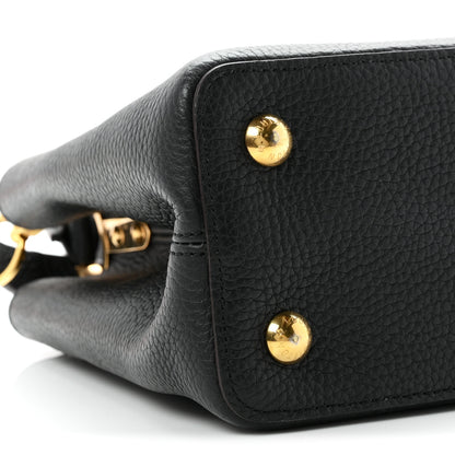Louis Vuitton Taurillon Capucines PM Black 16 of 21