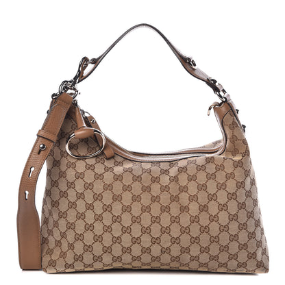 Gucci Monogram Medium Icon Bit Hobo Light Cuir 1 of 13