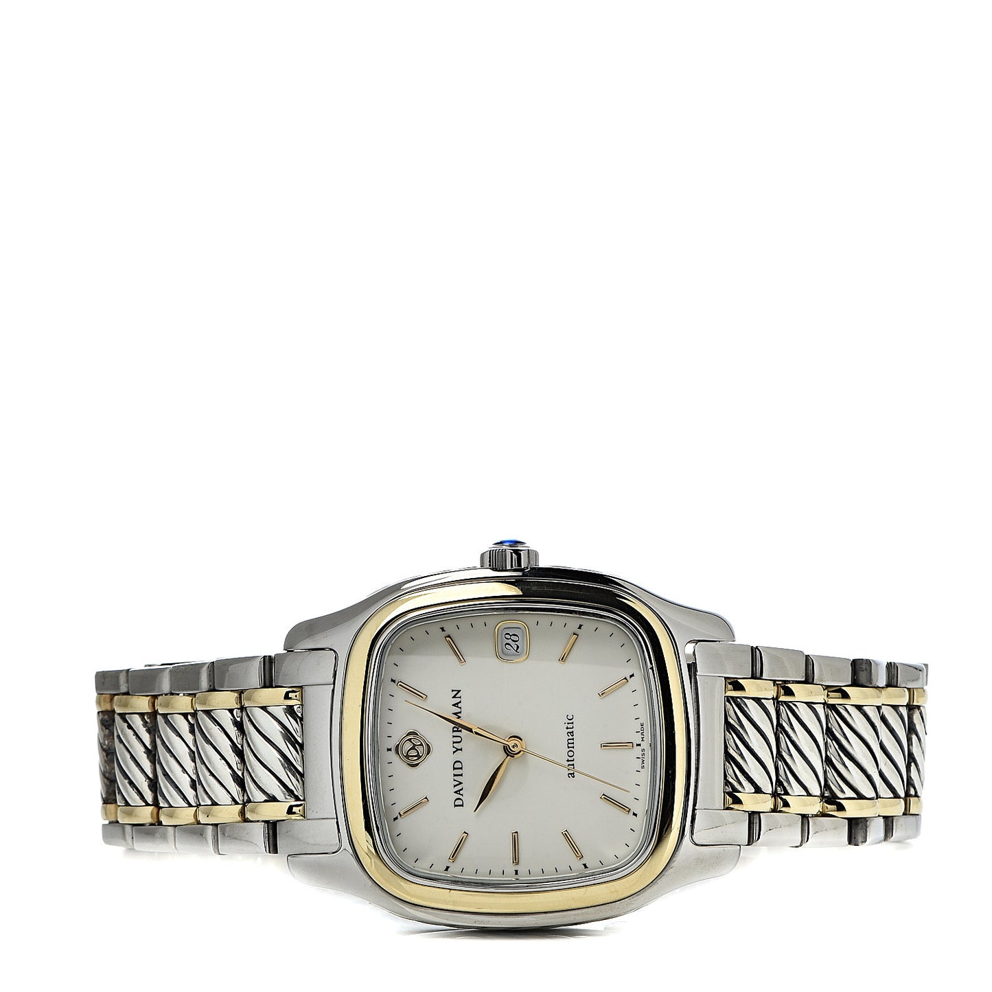 Stainless Steel 18K Yellow Gold 35mm Thoroughbred Automatic Watch
