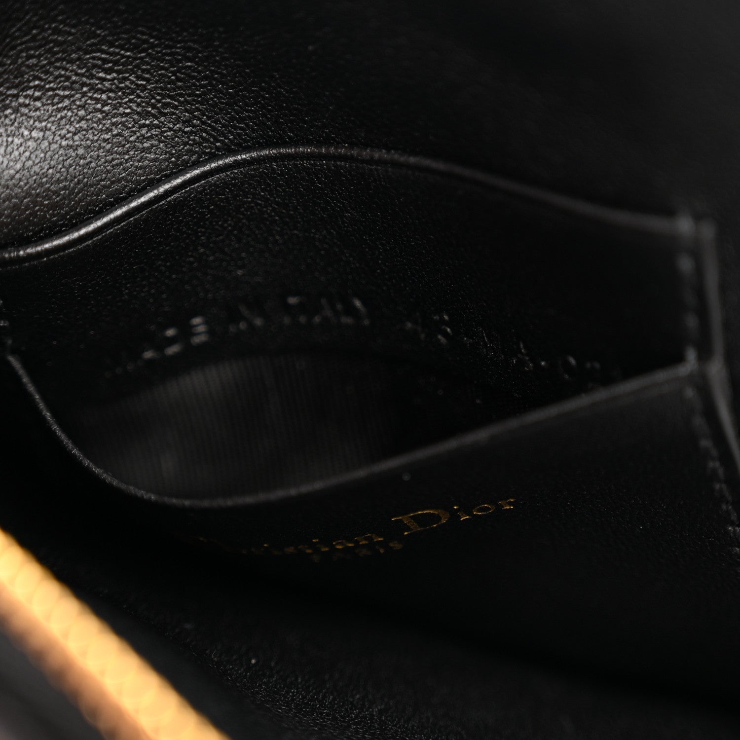 Christian Dior Supple Calfskin Cannage Caro Multifunctional Pouch Black 10 of 13