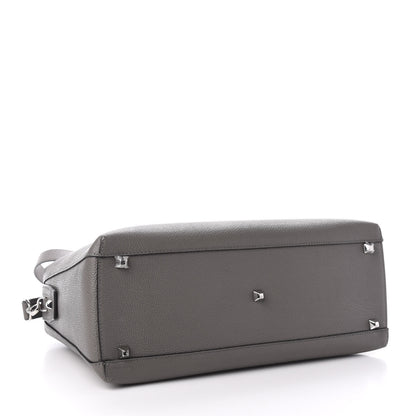 MCM Grained Calfskin Large Ella Boston Grey 4 of 9