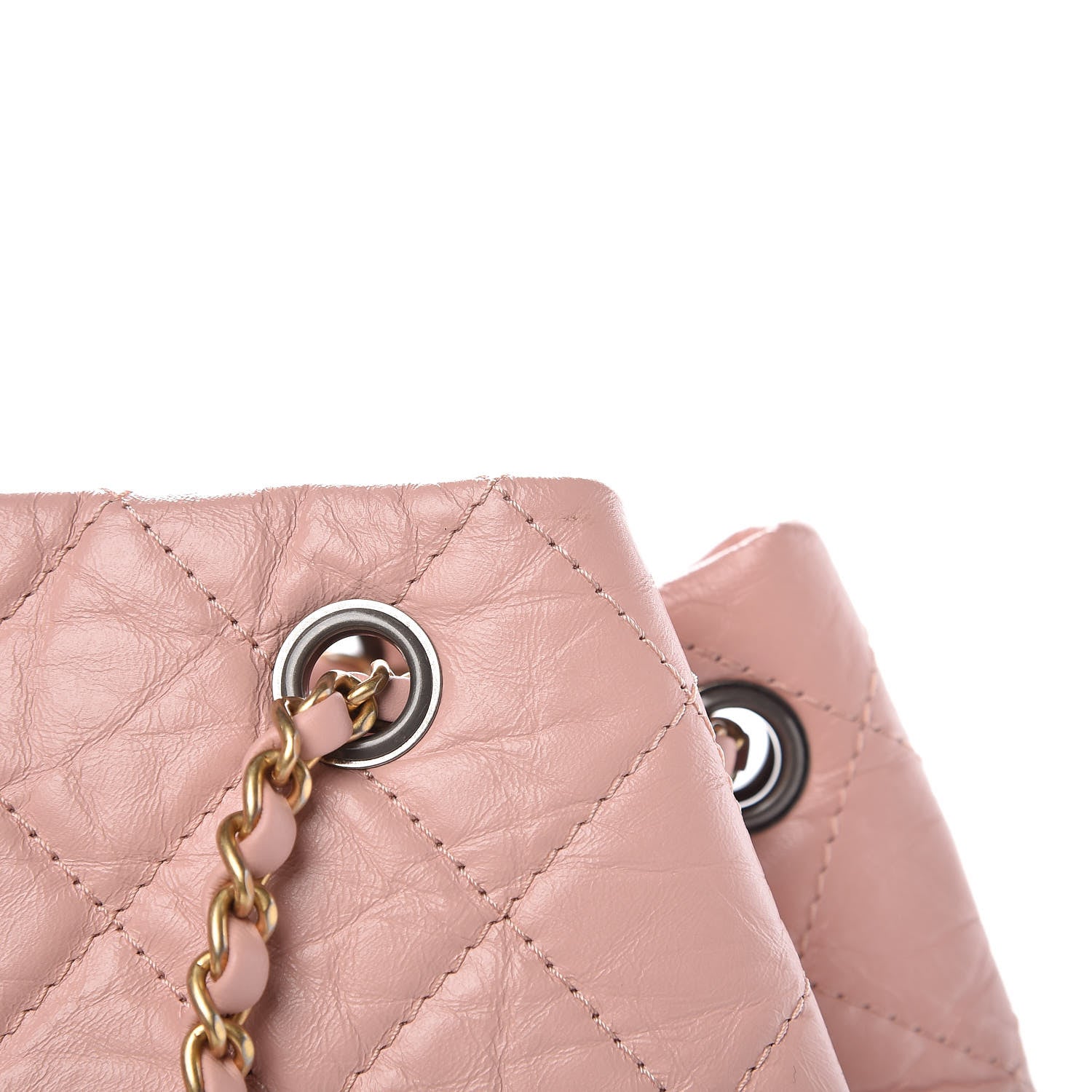 Chanel Aged Calfskin Quilted Small Gabrielle Backpack Pink 8 of 11
