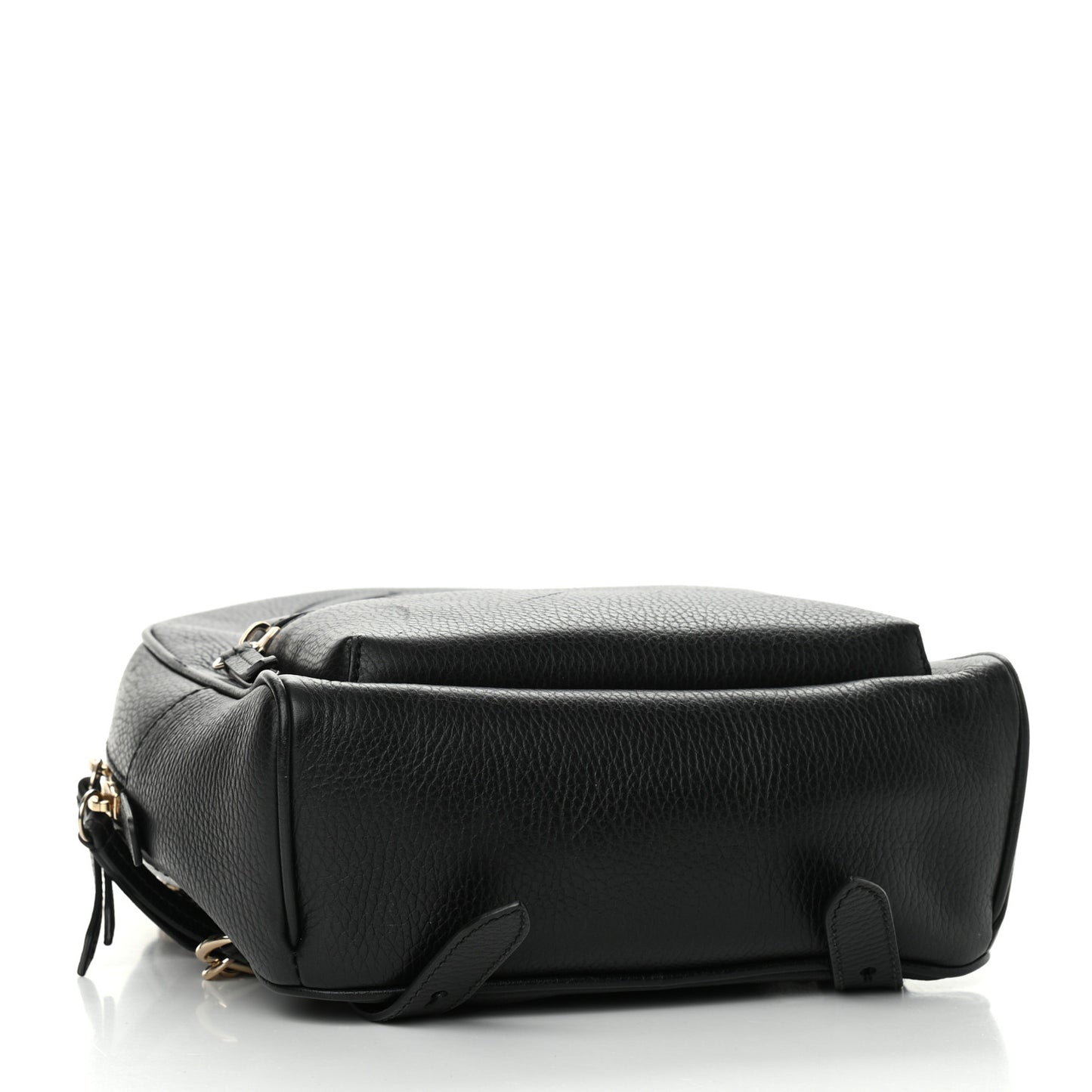 Pebbled Calfskin Soho Chain Backpack Black