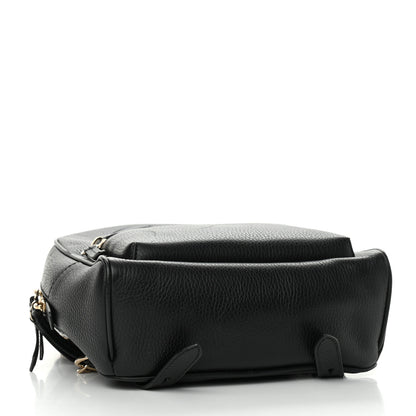Gucci Pebbled Calfskin Soho Chain Backpack Black 4 of 14