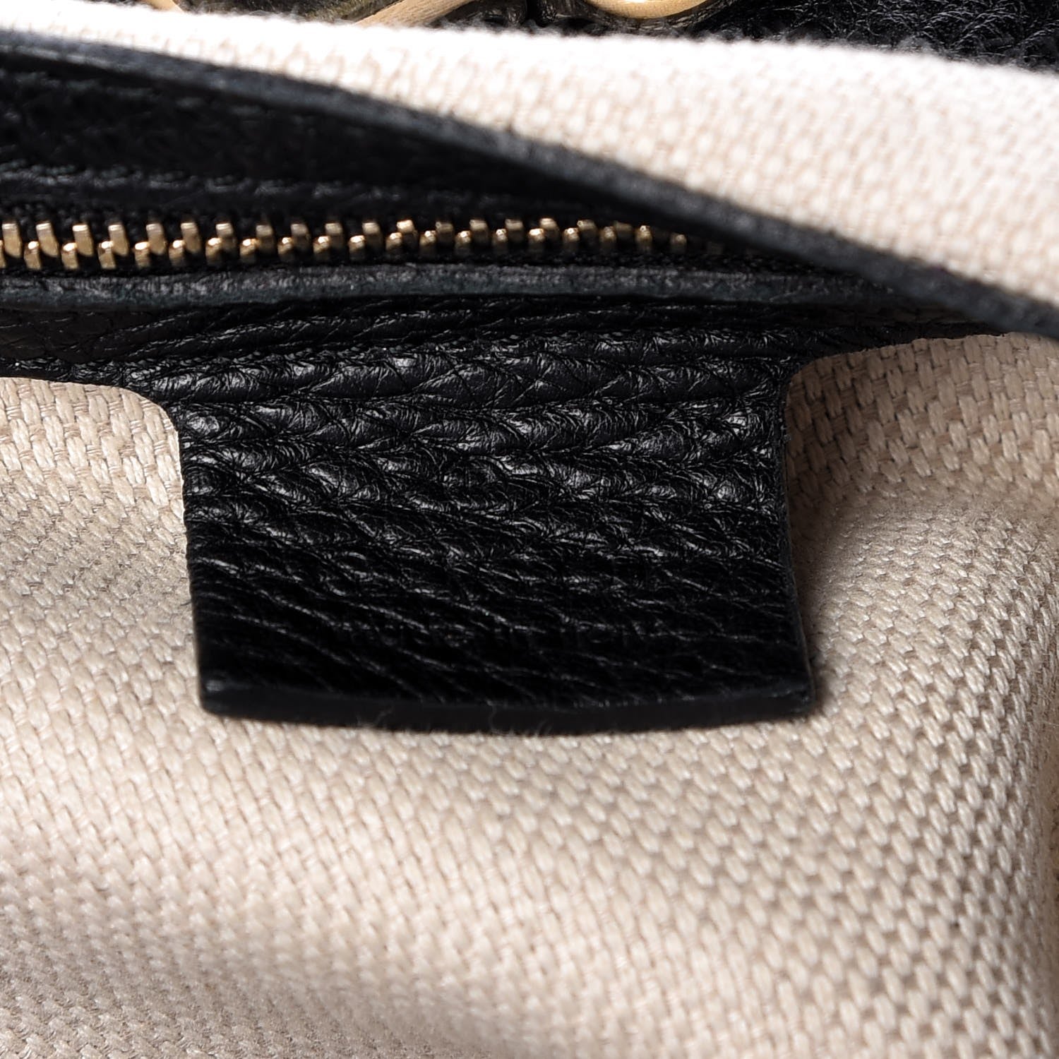 Gucci Pebbled Calfskin Medium Soho Chain Shoulder Bag Black 6 of 7