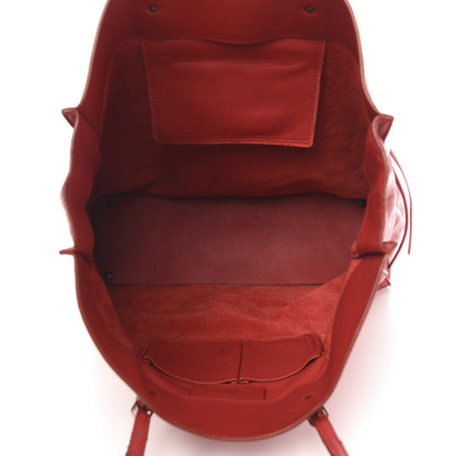 Balenciaga Veau Souple Papier Ledger Tote Rouge 5 of 11