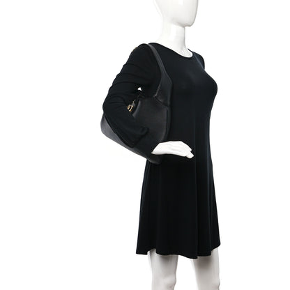 Gucci Goatskin Medium Aphrodite Shoulder Bag Black 2 of 9