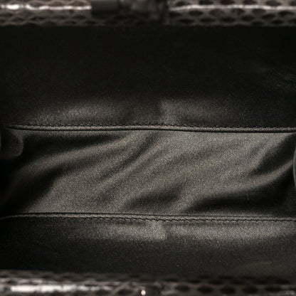 Bottega Veneta Satin Intreccio Knot Clutch Grey 5 of 12