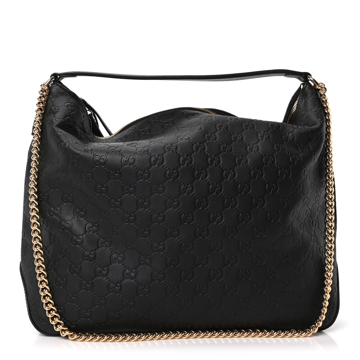 Guccissima Signature Large Linea A Hobo Black