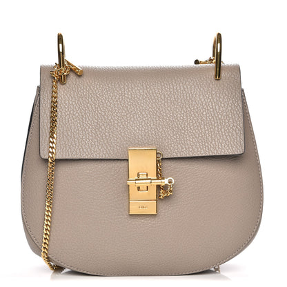 Chloe Grained Lambskin Drew Shoulder Bag Motty Grey 1 of 8