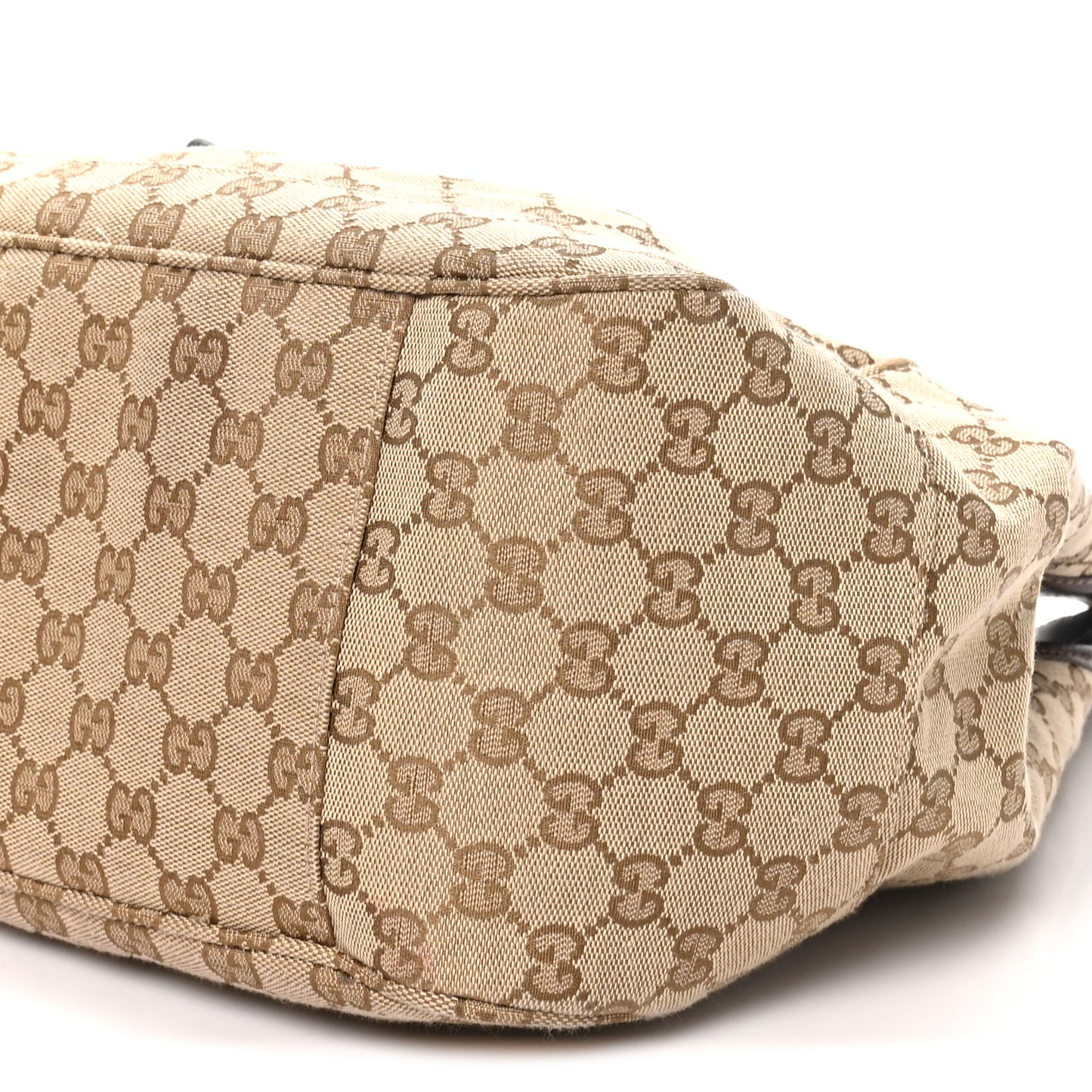 Monogram Calfskin Medium Mercato Tote Sand Dark Brown