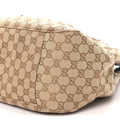 Gucci Monogram Calfskin Medium Mercato Tote Sand Dark Brown 10 of 10