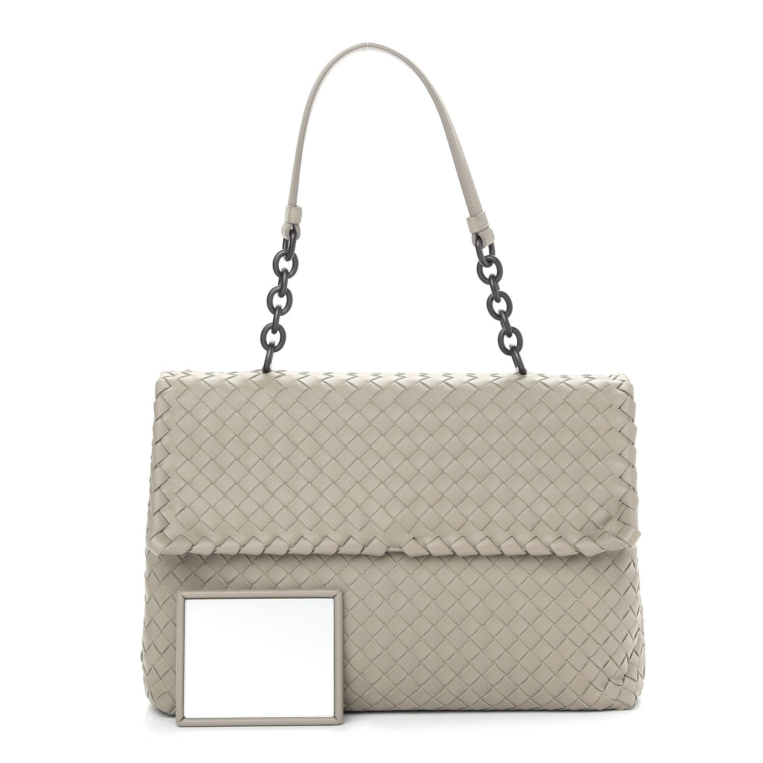 Bottega Veneta Nappa Intrecciato Large Olimpia Bag Steel 1 of 8