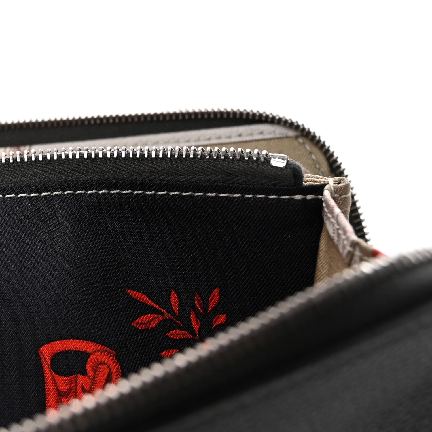 Hermes Evercolor Silk'In Wallet Etain 7 of 8