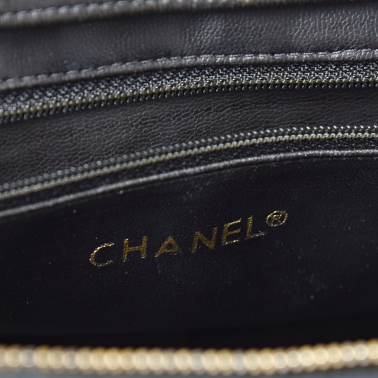 Lambskin Quilted Shopping Tote Black