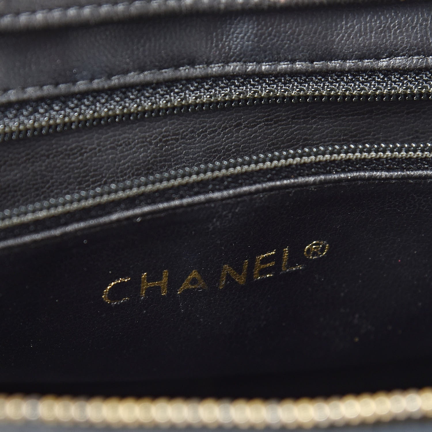 Chanel Lambskin Quilted Shopping Tote Black 6 of 18
