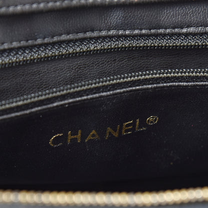 Chanel Lambskin Quilted Shopping Tote Black 6 of 18
