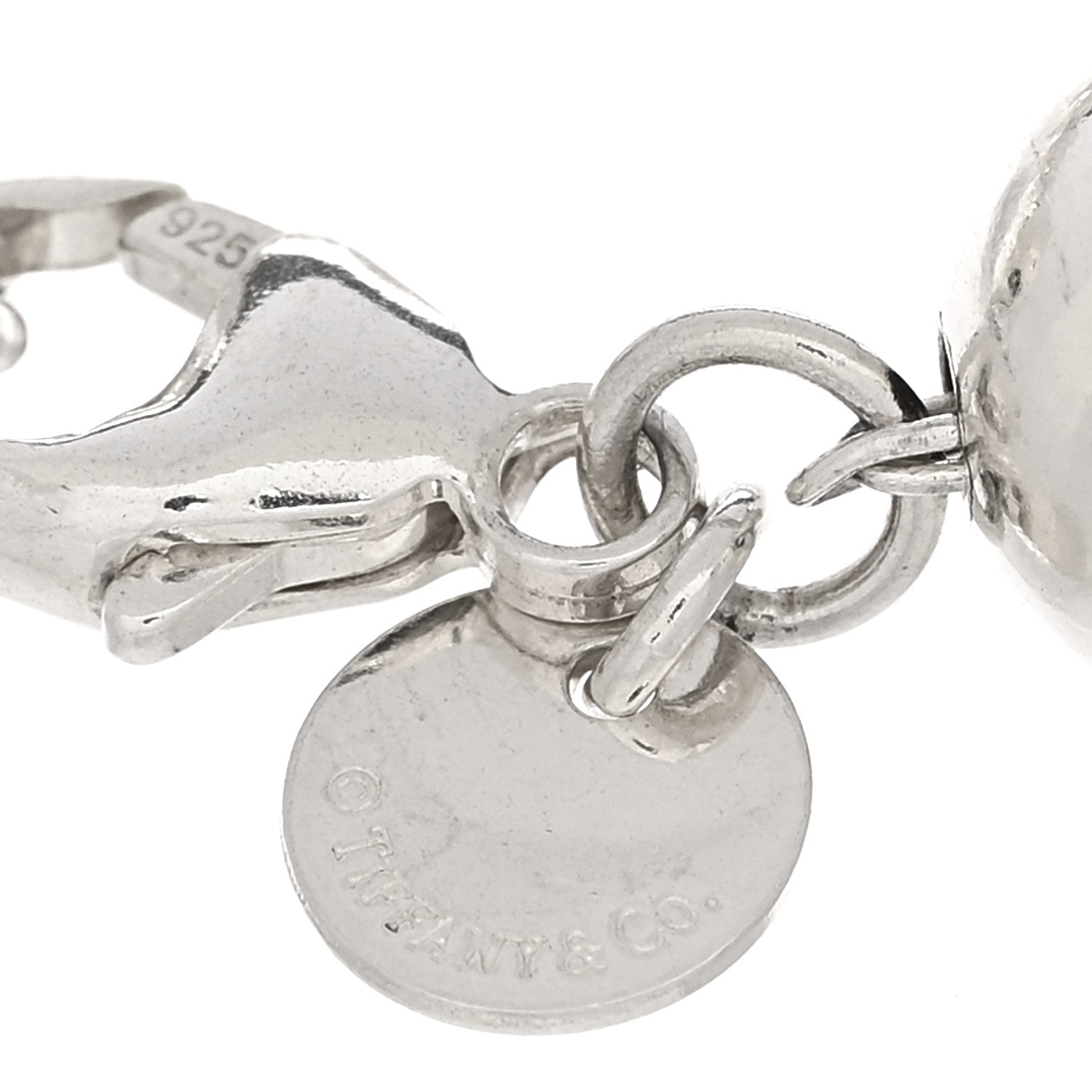 Tiffany Sterling Silver 10mm HardWear Ball Bracelet 3 of 3