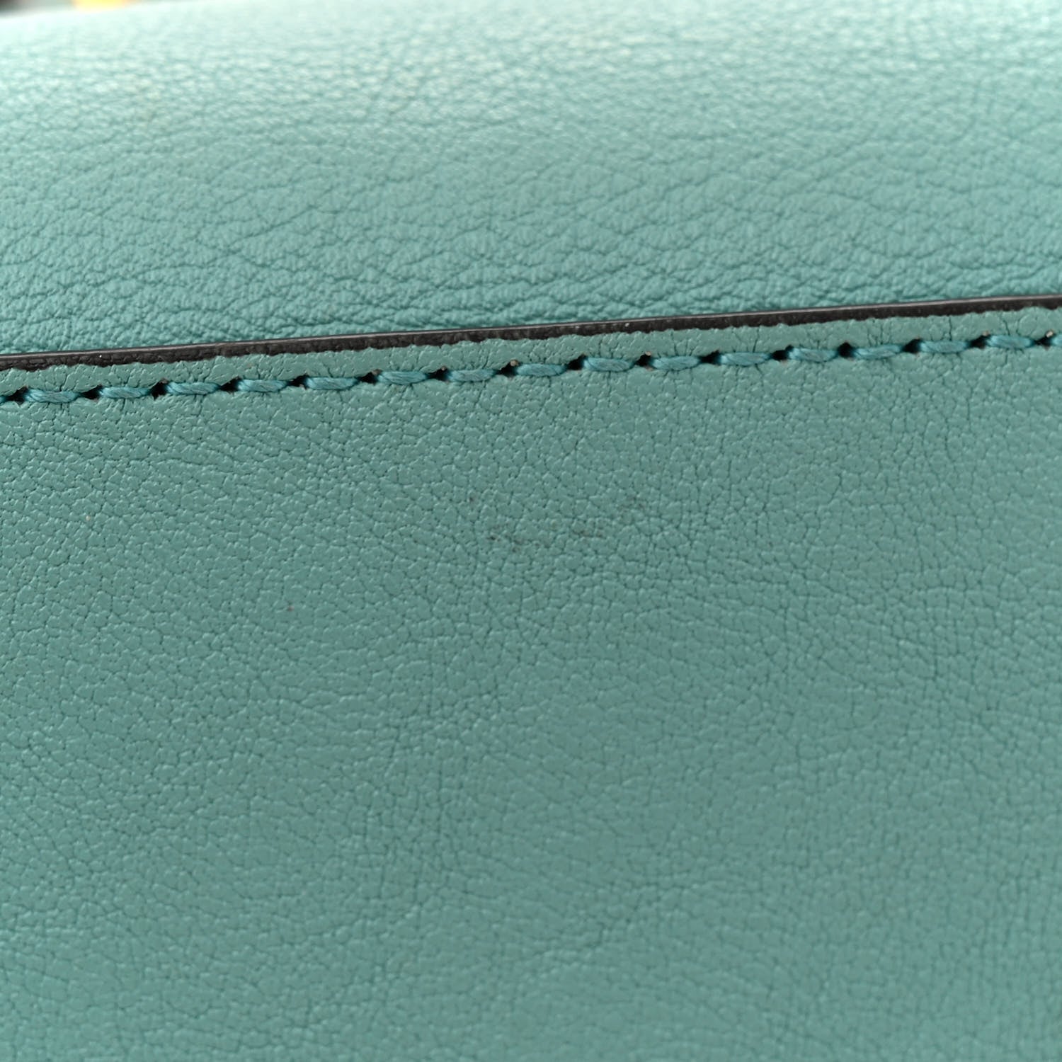Gucci Wonka Grain Calfskin Mini Diana Tote Bag Dusty Azure Orange Fluo 14 of 17