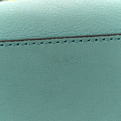 Gucci Wonka Grain Calfskin Mini Diana Tote Bag Dusty Azure Orange Fluo 14 of 17