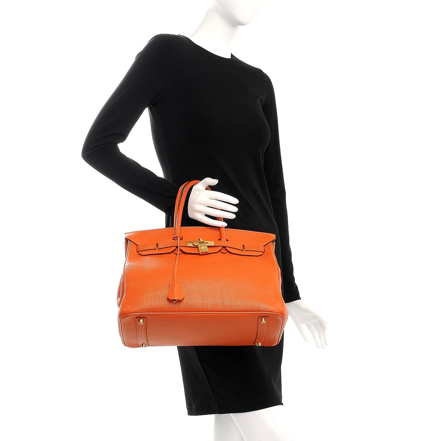 Togo Birkin 35 Orange