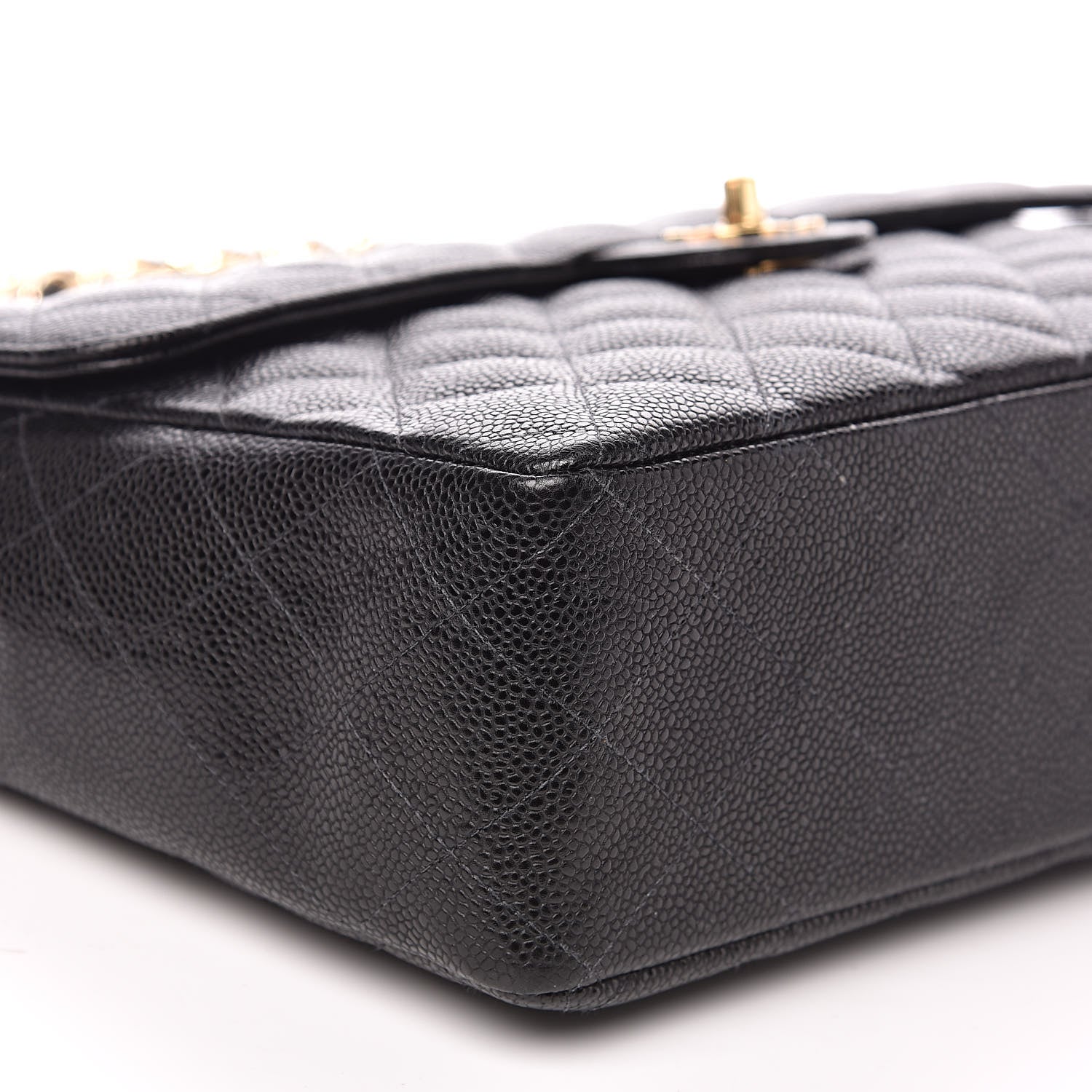Chanel Caviar Quilted Jumbo Single Flap Black 8 of 13
