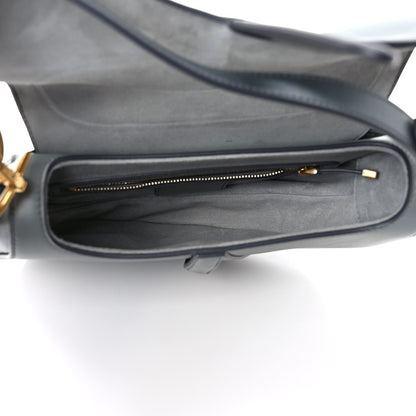 Christian Dior Gradient Calfskin Saddle Bag Gris 5 of 9