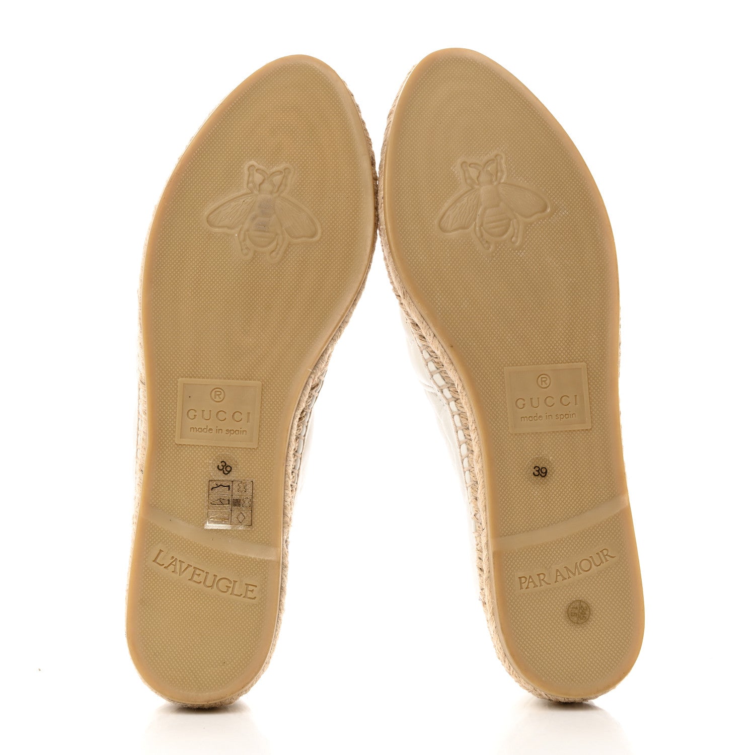 Gucci Nappa Matelasse GG Marmont Espadrilles 39 Great White 5 of 9