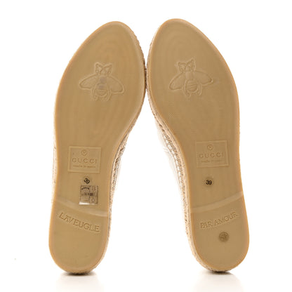 Gucci Nappa Matelasse GG Marmont Espadrilles 39 Great White 5 of 9