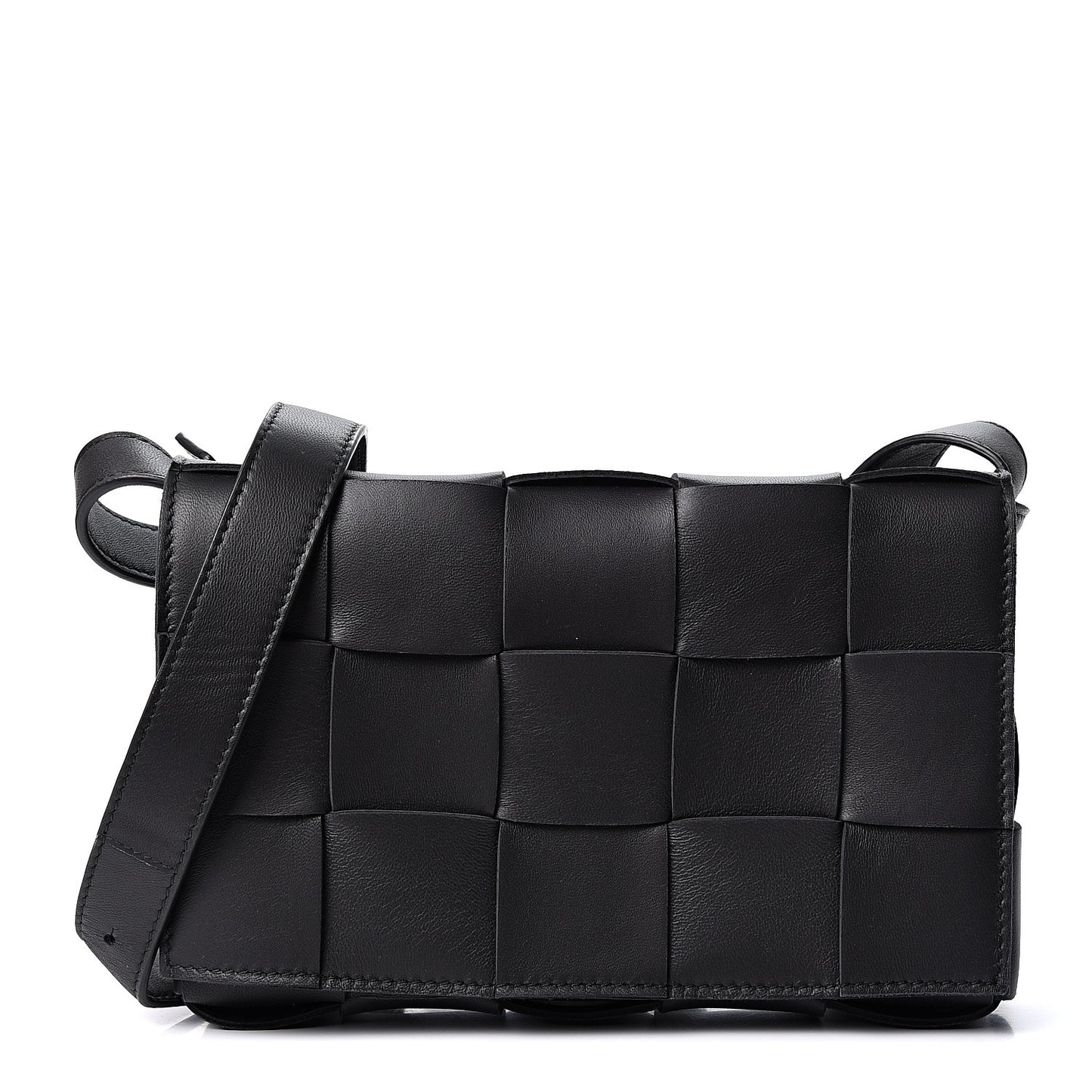 Nappa Maxi Intreccio Cassette Bag Black