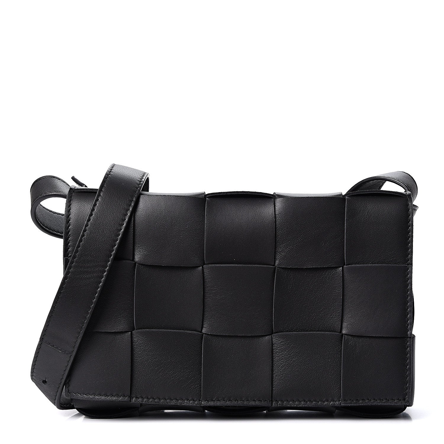 Bottega Veneta Nappa Maxi Intreccio Cassette Bag Black 1 of 10