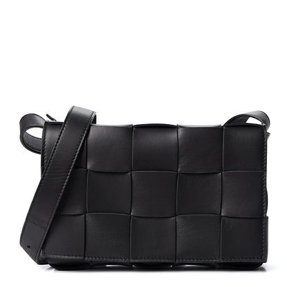 Bottega Veneta Nappa Maxi Intreccio Cassette Bag Black 1 of 10