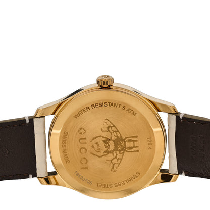 Gucci Stainless Steel Calfskin 38mm G-Timeless Quartz Watch White 4 of 5