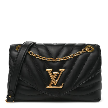 Louis Vuitton Calfskin LV New Wave Chain Bag Black 1 of 8