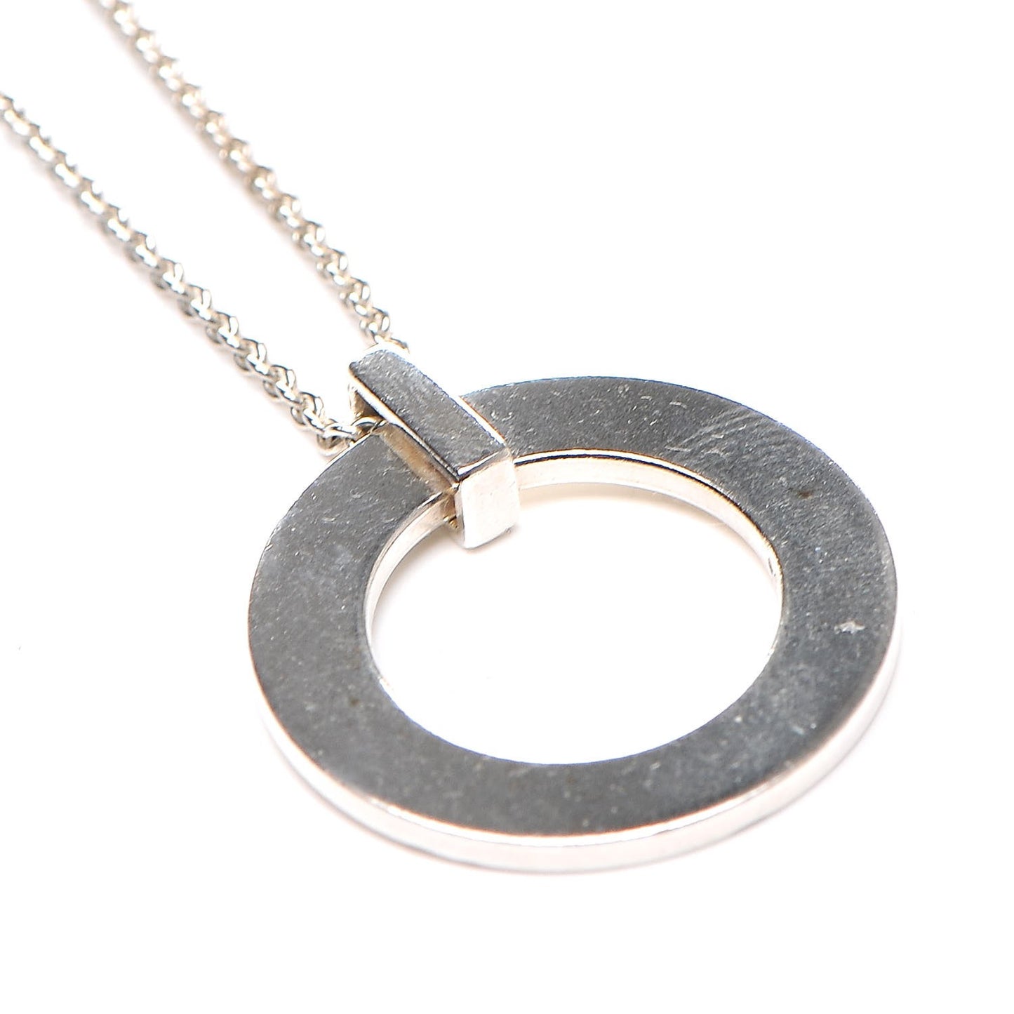 Sterling Silver 1837 Open Circle Pendant Necklace