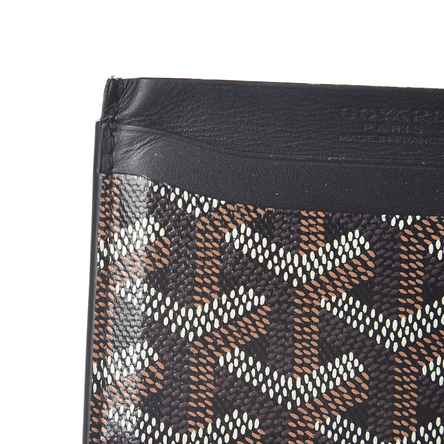 Goyardine Saint Sulpice Card Holder Black