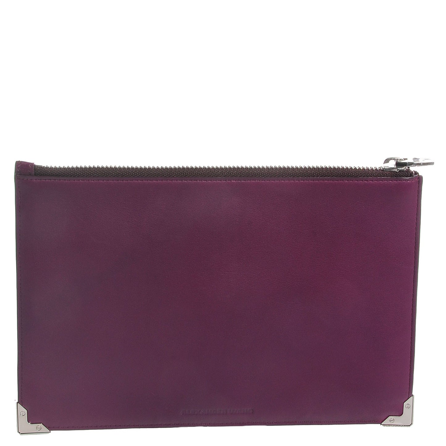 Soft Drape Calf Prisma Flat Pouch Purple