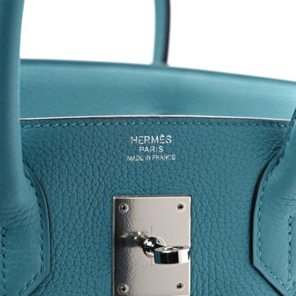 Hermes Taurillon Clemence Birkin 30 Bleu Saint Cyr 5 of 10