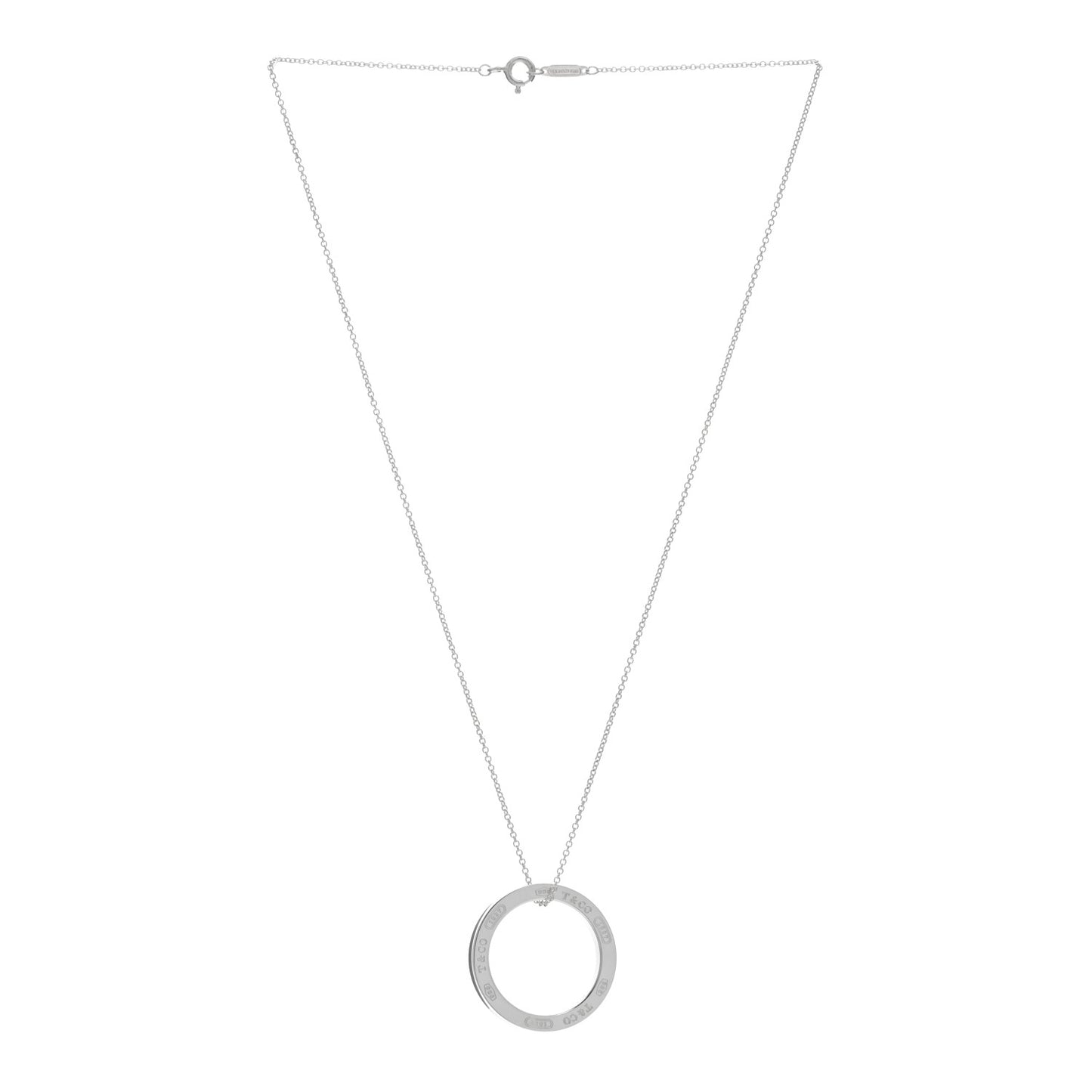 Sterling Silver 1837 Circle Pendant Necklace