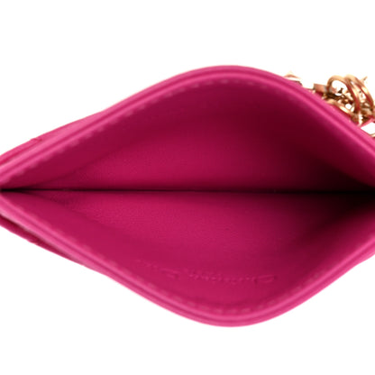 Christian Dior Lambskin Cannage Lady Dior Card Holder Rani Pink 5 of 7