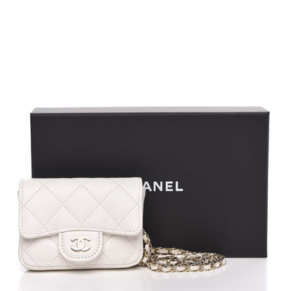 Chanel Caviar Quilted Belt Bag White 9 of 9